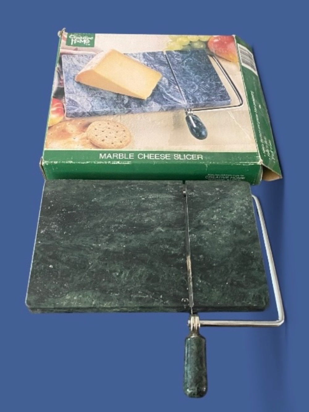 Marble cheese cutting and serving board